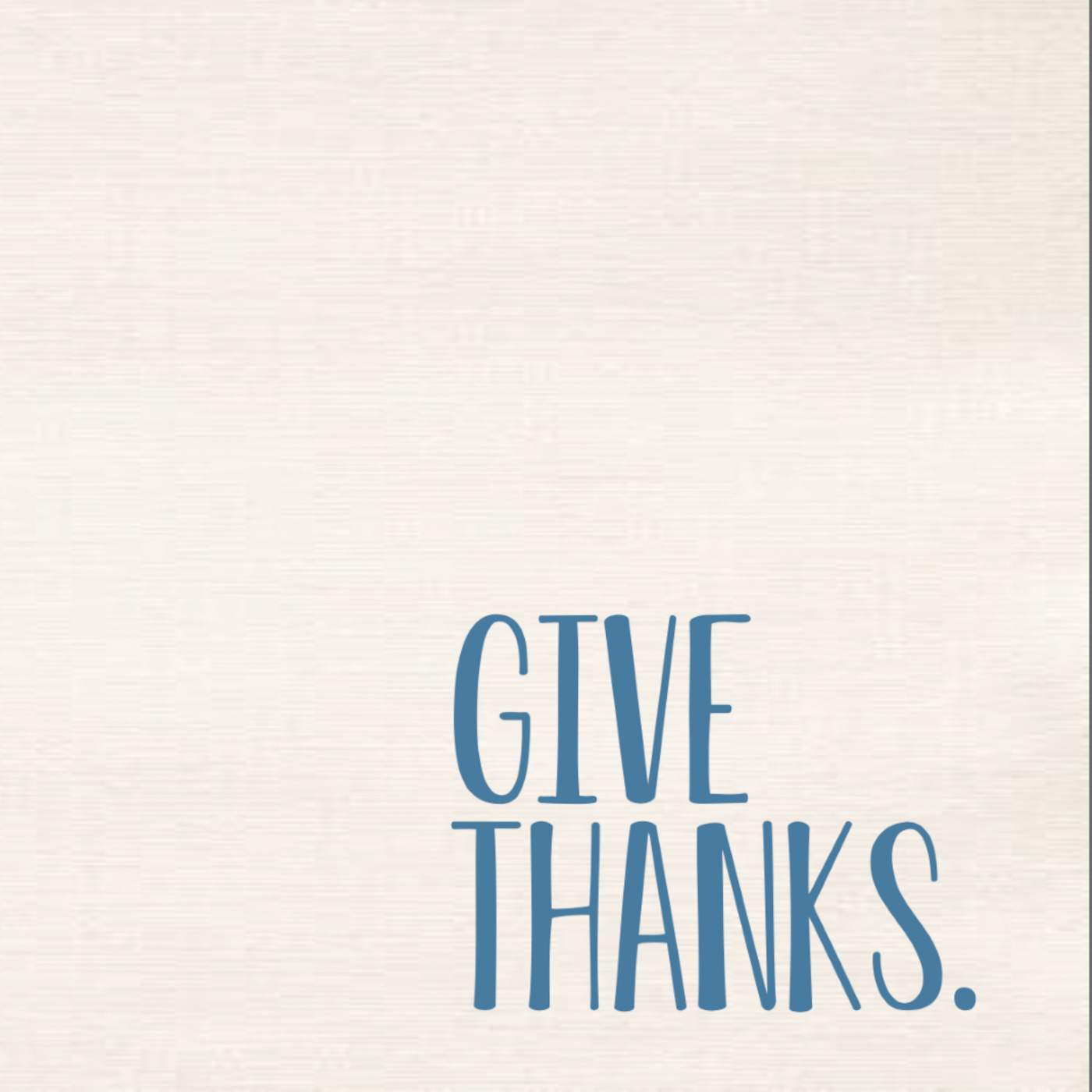 Give Thanks. episode artwork
