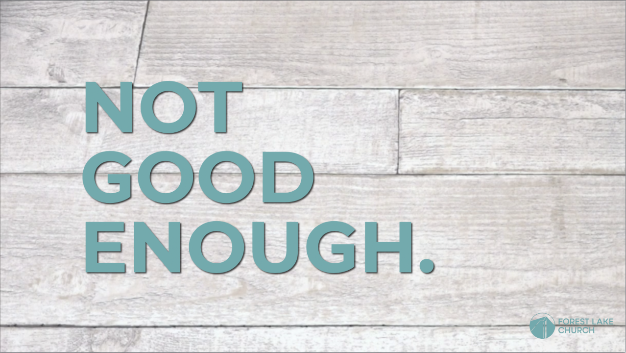 Not Good Enough. episode artwork